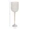 Clear Aluminum and Crystal Glam Candle Holder, 19" x 6" x 6"